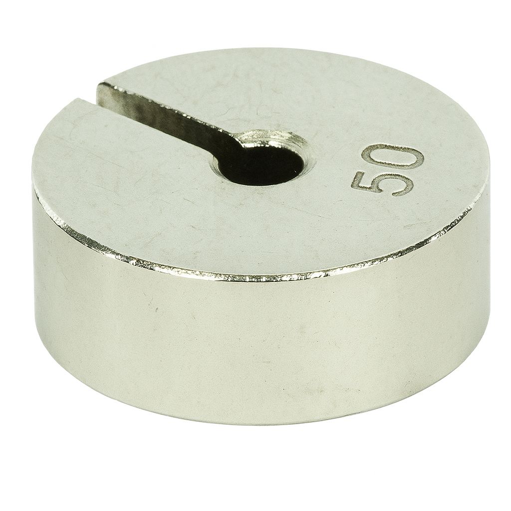 Slotted weight, silver bronze, 50 g