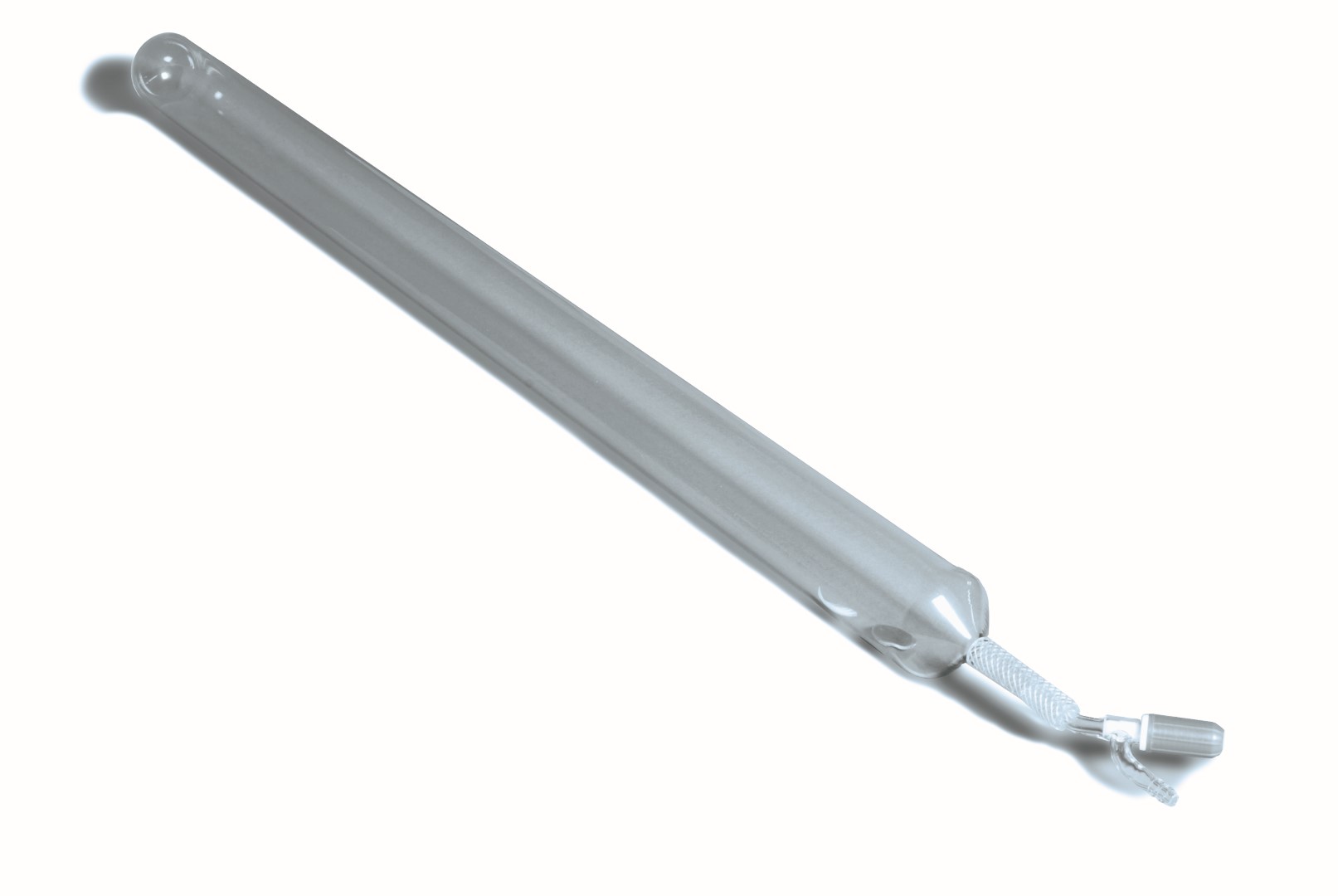 Free-fall tube with PTFE spindle stopcock