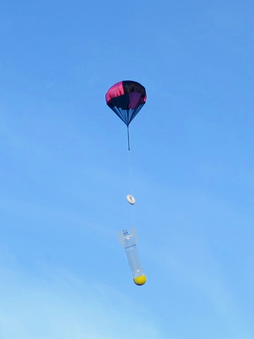 Parachutes for rocket model, 3 pcs.