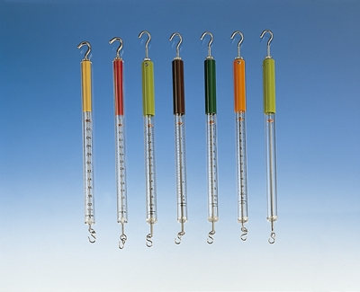 Spring balance,transp.,2N,non-adj