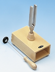 Tuning fork, 440 Hz, on resonance box