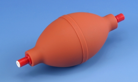 Rubber ball with valve