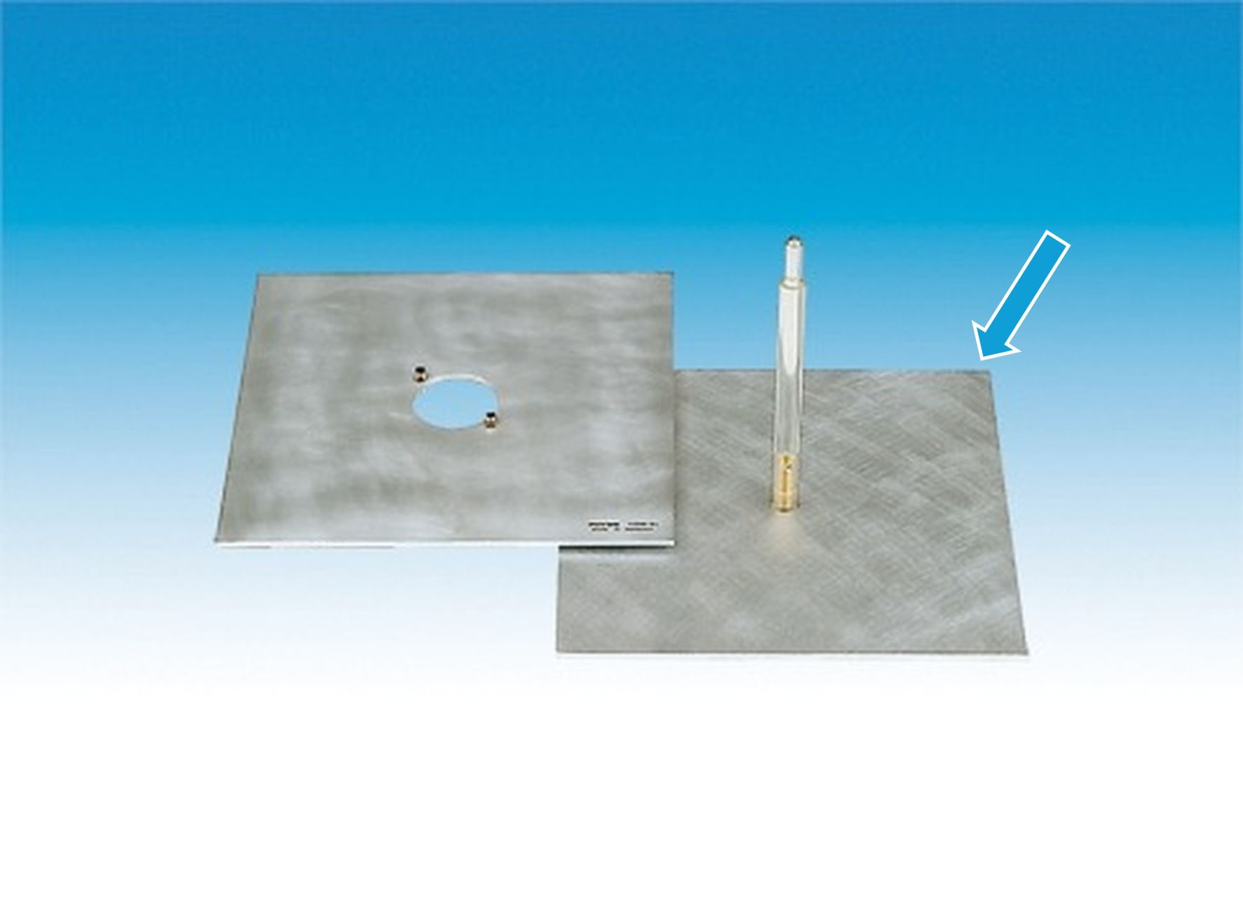 Plate capacitor, 283x283 mm