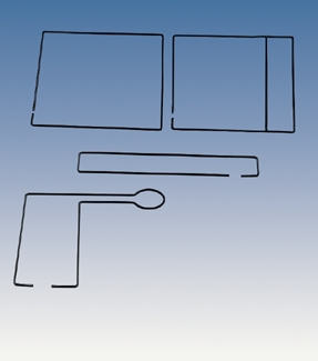 Current conductors,set of 4