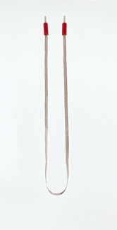Metal strip, with plugs