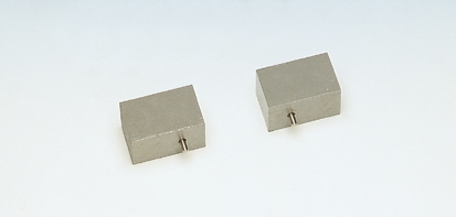 Pair of pole pieces, plane, 30 x 30 x 48 mm