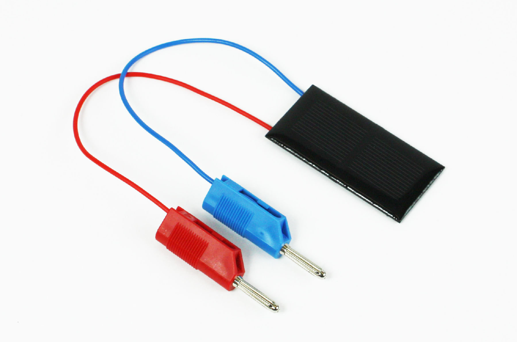 Solar cell 3.3 x 6.5 cm, with plugs, 0.5 V, 330 mA