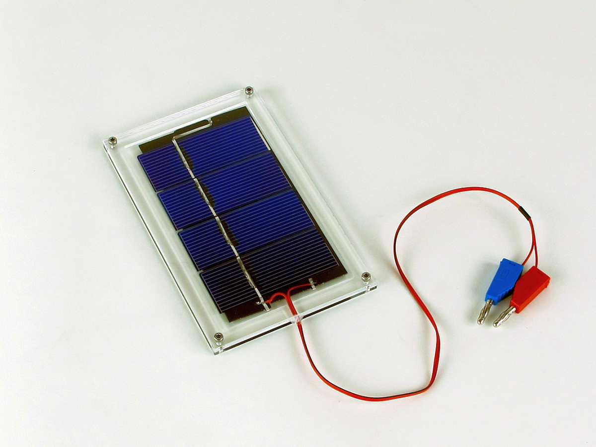 Solar battery, 4 cells, with cable and connectors