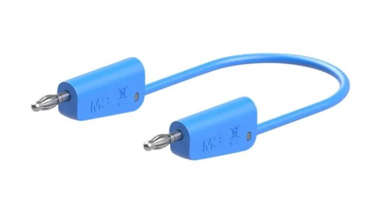 Connecting cable, 32 A, blue, various lengths