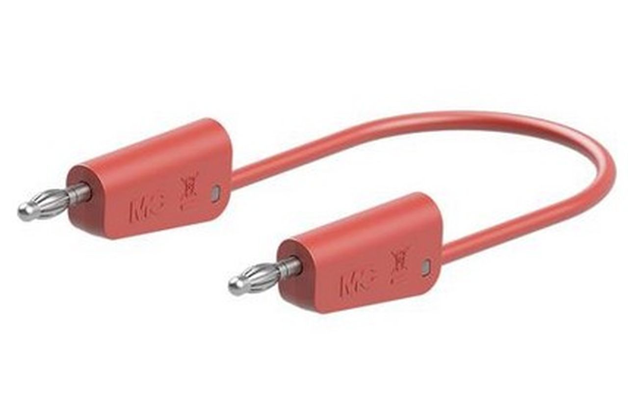 Connecting cable, 32 A, red, various lengths
