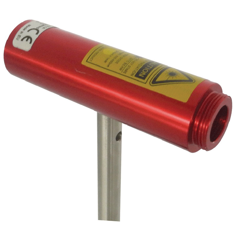 Diodelaser, red 1 mW, 625 nm, with long rod, l = 130 mm