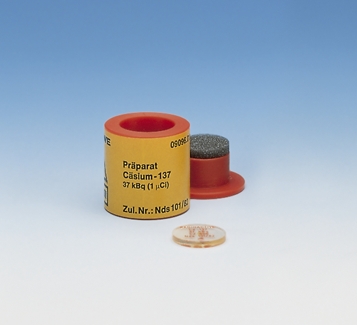 Radioactive source Cs-137, 37 kBq
