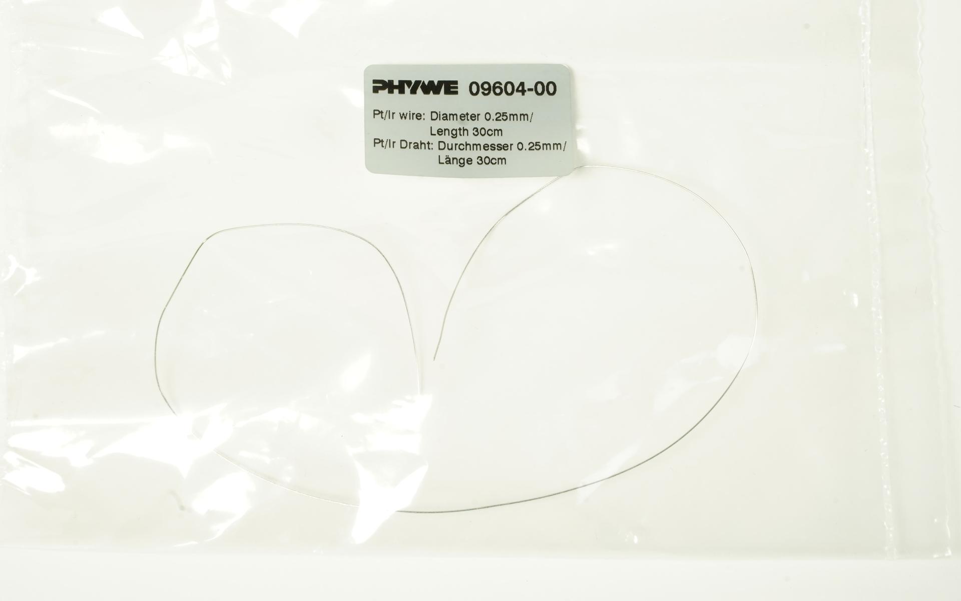 Pt/Ir (80/20) wire, diameter 0.25mm, length 30 cm, for tunneling tip