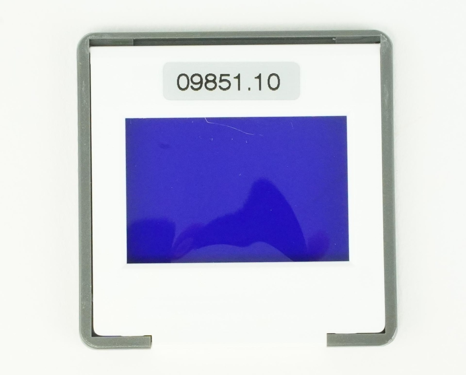 Foil filter, blue, in slide frame glasless
