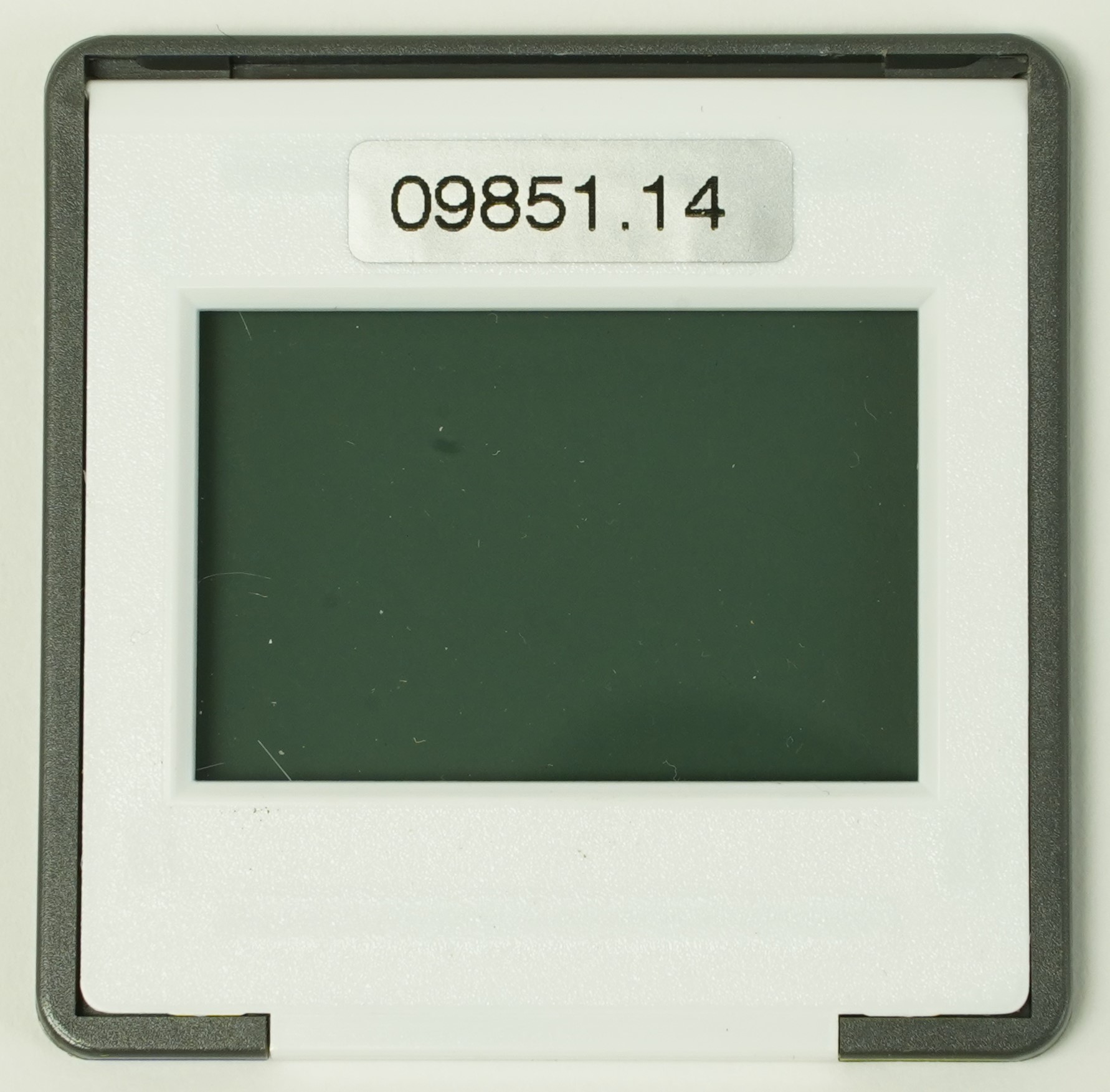 Polarisation filter, in slide frame, glassless
