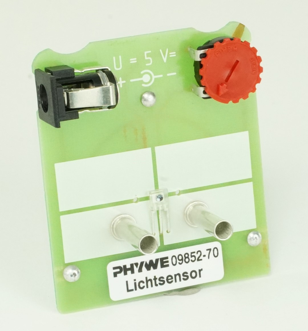 Light sensor with amplifier, adjustable