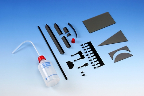 Accessory set for ripple tank