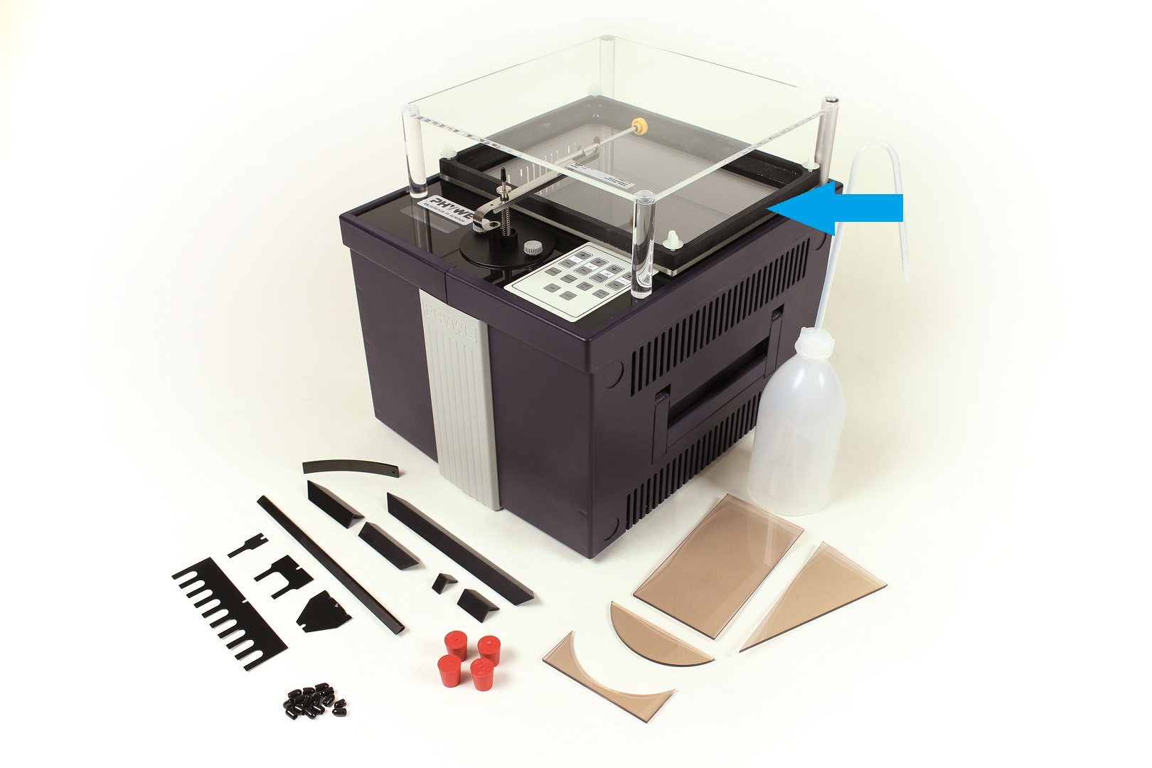 Wave tray for ripple tank