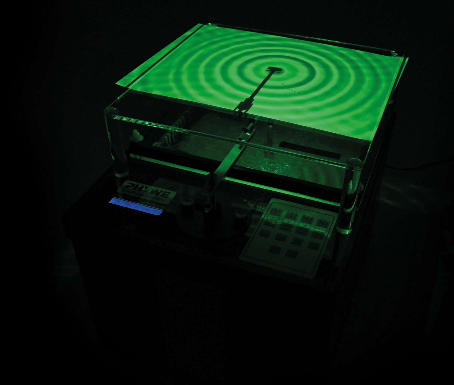 Ripple Tank with LED light source, complete set