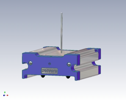 Cart, low friction sapphire-bearing