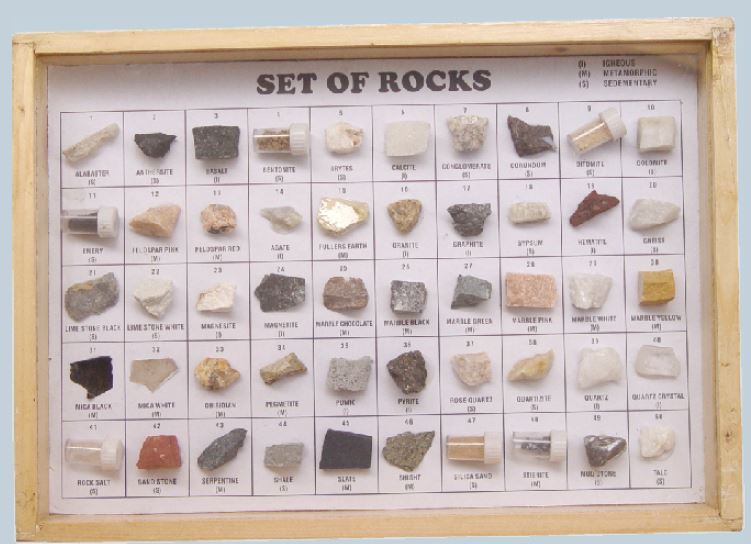Ores collection for x-ray fluorescence analysis, 50 ores