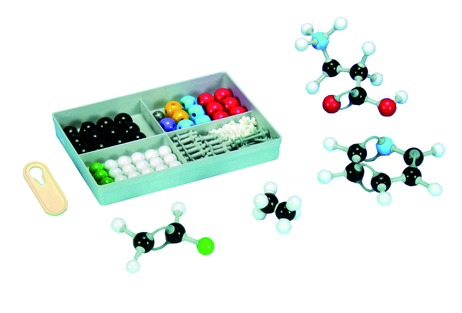 Student molecular model construction kit, organic chemistry