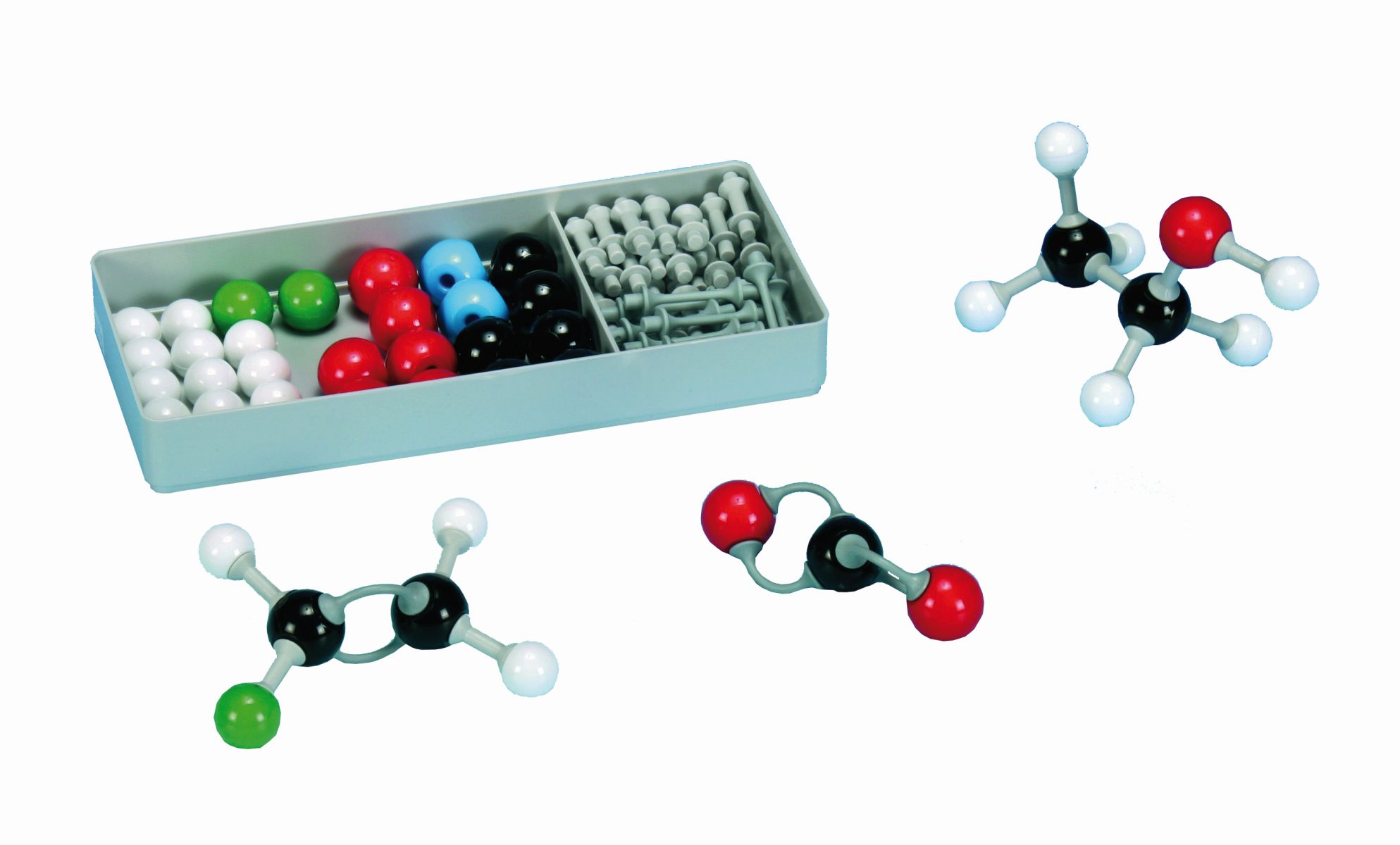 Molecular model construction kit, organic, mini