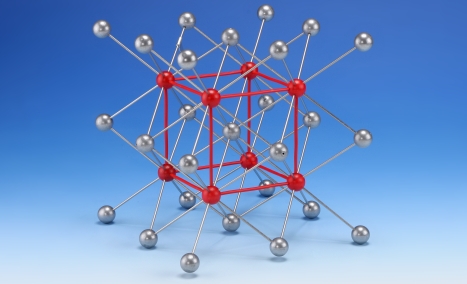 Crystal-lattice model cesium chloride
