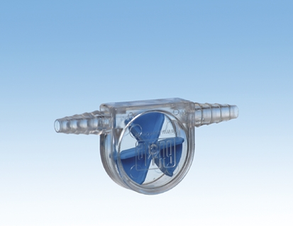 Flow indicator for liquids
