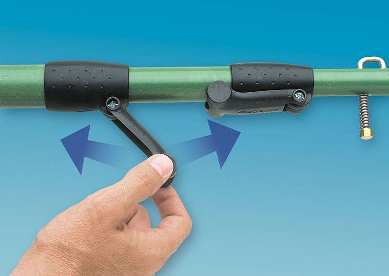 Telescopic rod for sample nets