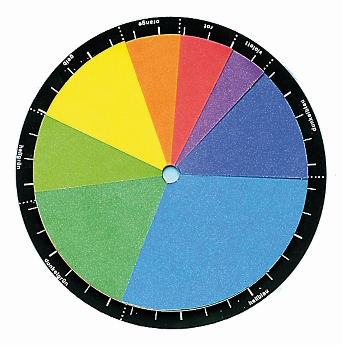 Colour disc, adjustable