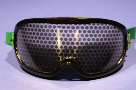 Drugs intoxication simulation glasses.
