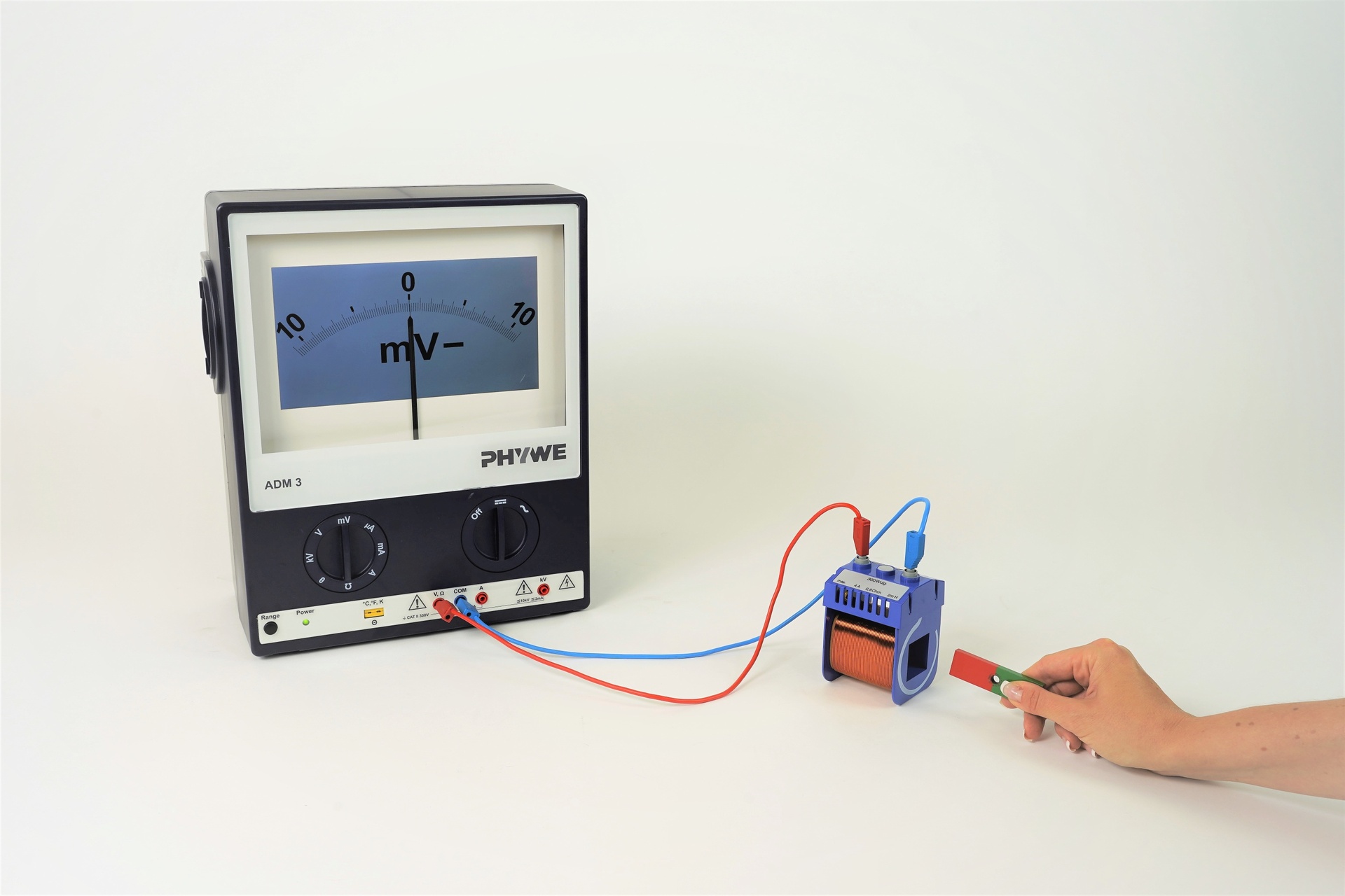 Generation of induced voltage with a permanent magnet (DEMO)