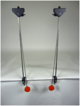 Coupled pendula with measure Dynamics