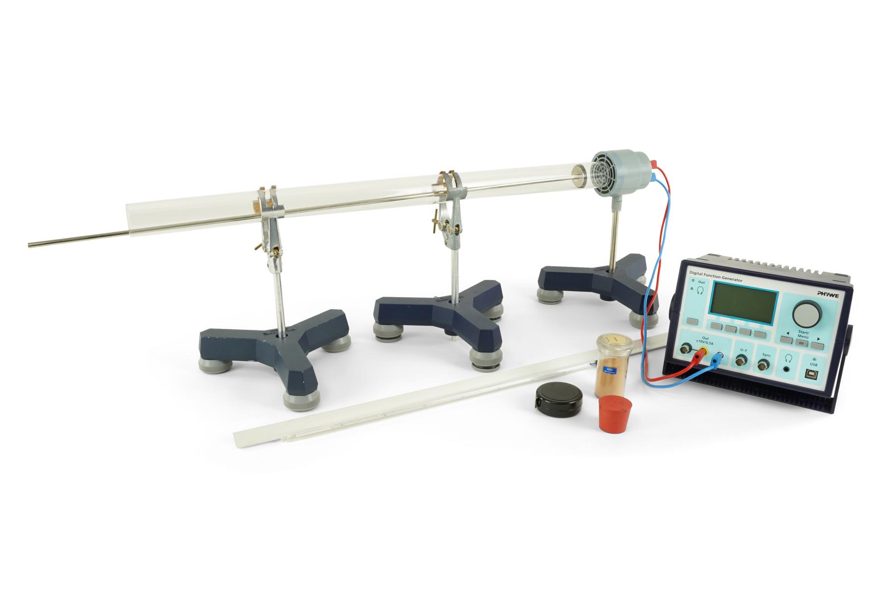 Velocity of sound using Kundt's tube and digital function generator