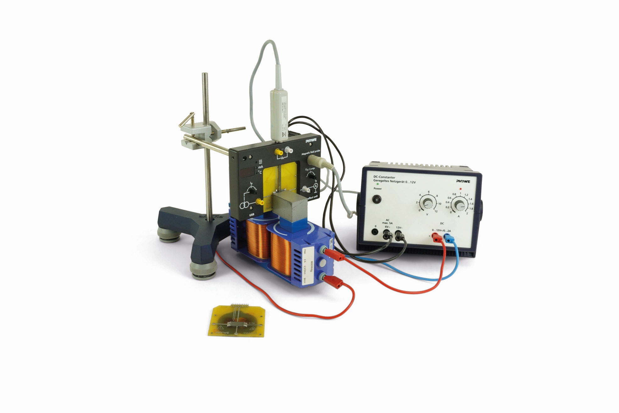 Hall effect in n- and p-germanium with measureLAB
