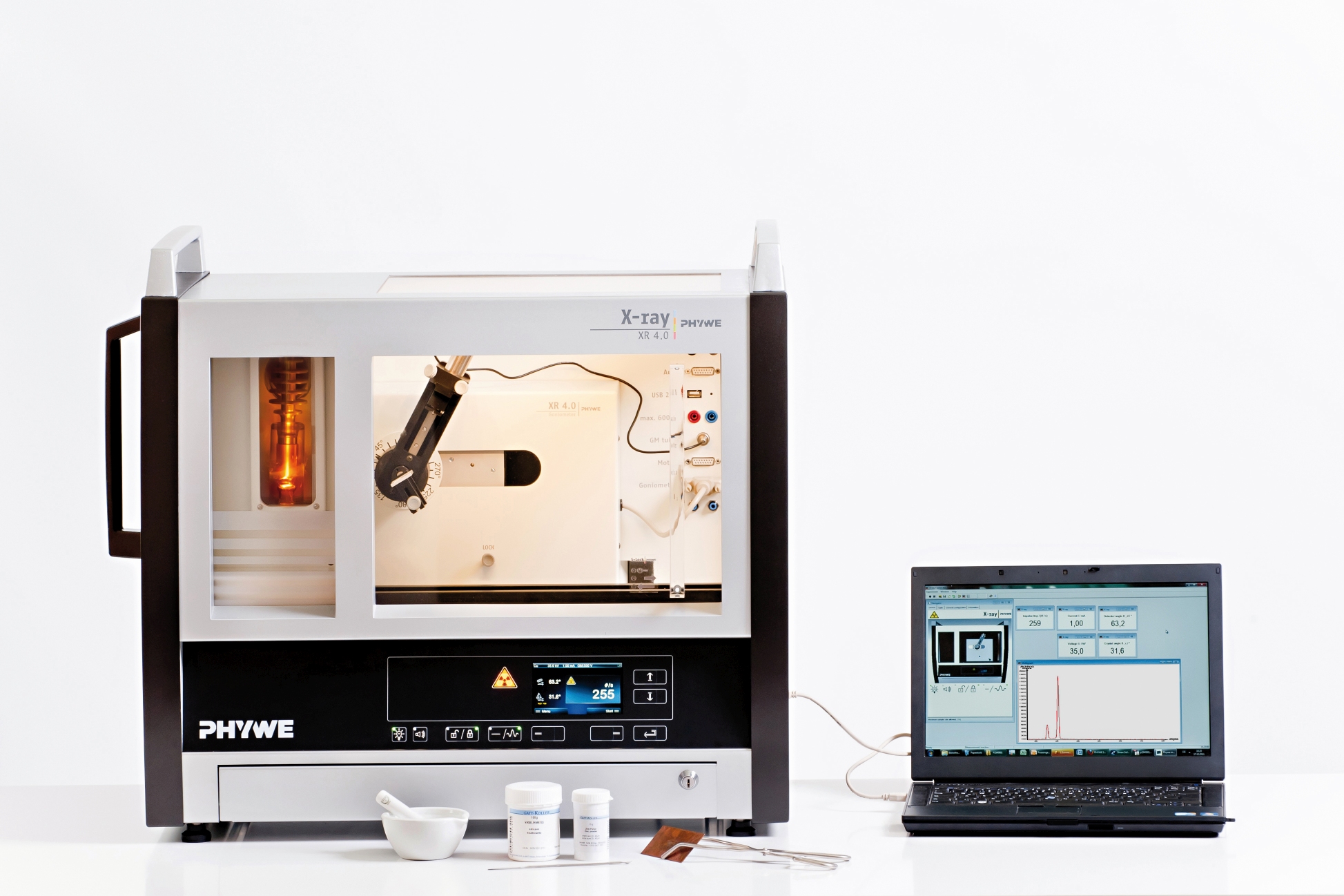Debye-Scherrer diffraction measurements for the examination of the texture of rolled sheets