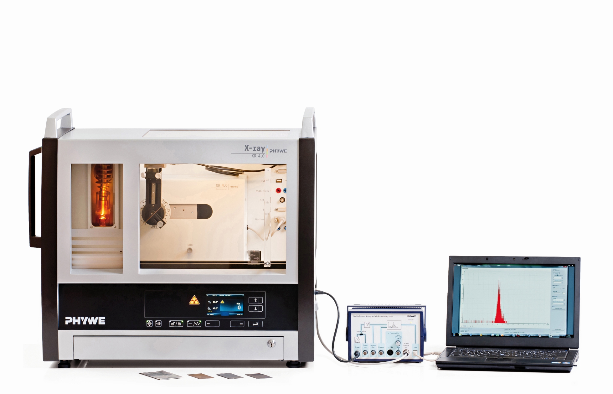 Qualitative X-ray fluorescence spectroscopy of metals - Moseley's law
