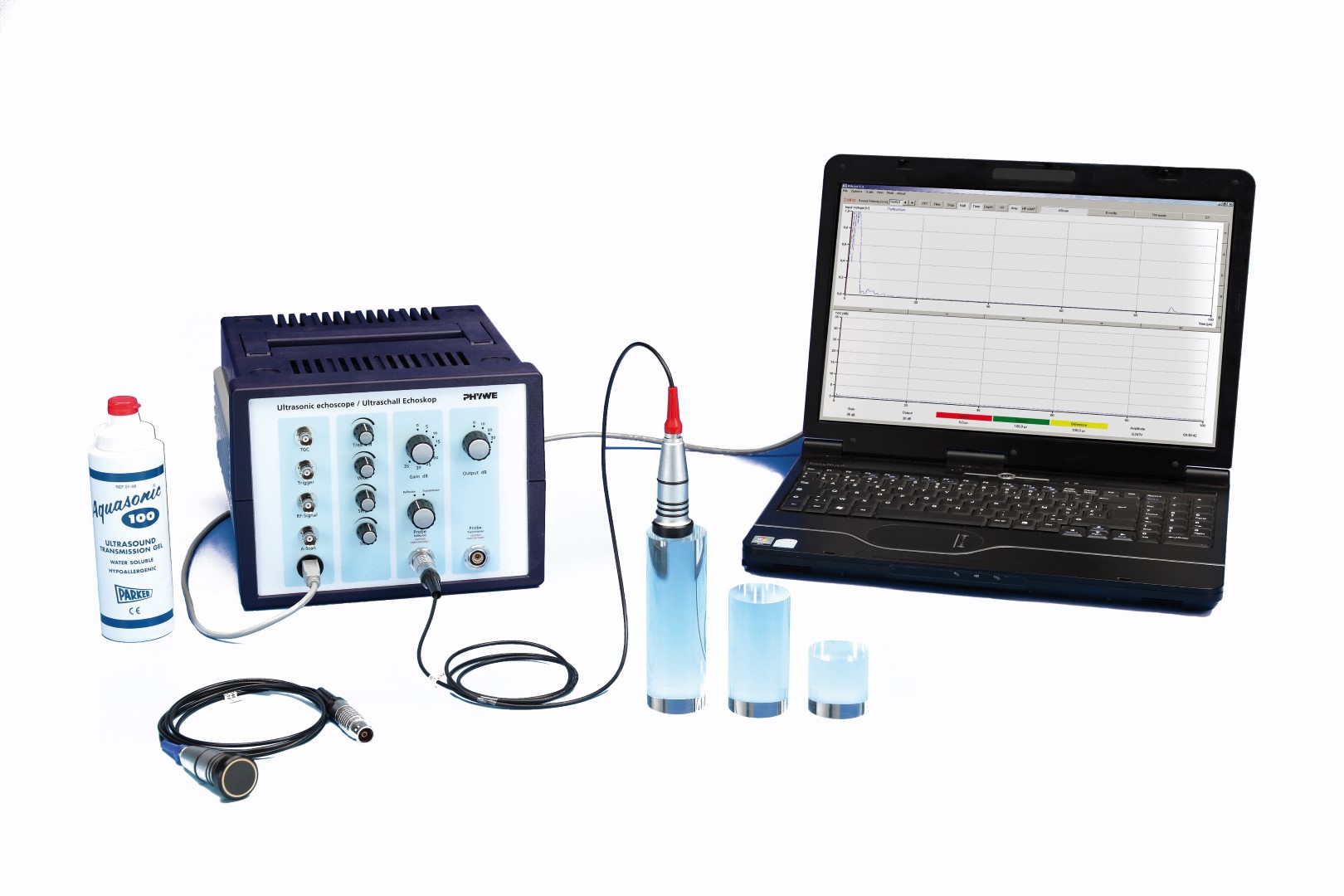Velocity of ultrasound in solid state material